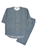 GUNZE(グンゼ)紳士7分袖・7分丈パンツパジャマ 寝るテコ 小紋柄のカラーサンプル写真
