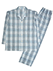 GUNZE(グンゼ)紳士長袖・長パンツパジャマ 綿100% チェック柄 ナチュラルクレープのカラーサンプル写真