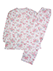 GUNZE(グンゼ)婦人長袖・長パンツパジャマ マジックテープ 綿100% スムース 花柄のカラーサンプル写真