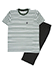 GUNZE(グンゼ)コムシコムサ 紳士半袖・7分丈パンツパジャマ ボーダー柄のカラーサンプル写真