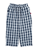 Smile mama(スマイルママ) 婦人先染めサッカーサブリナパンツ チェック柄のカラーサンプル写真