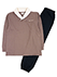 GUNZE(グンゼ)コムシコムサ 紳士長袖・長パンツパジャマ ボア暖 襟付き のカラーサンプル写真