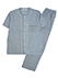GUNZE(グンゼ)クールマジック 紳士半袖・長パンツパジャマ 綿100%吸汗速乾 ストライプ柄のカラーサンプル写真