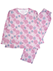 NERUGY 婦人長袖・長パンツパジャマ 綿100% 天竺 花柄のカラーサンプル写真