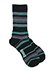 グンゼ BODYWILD 紳士ソックス 3D MADE SOCKS ボーダー柄のカラーサンプル写真