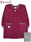 Big mama(ビッグママ) コール天割烹着 裏フリース 無地 後ろ開きの詳細画面へ