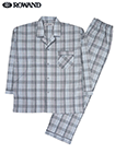 ROWAND(ロワンド)紳士長袖・長パンツパジャマ 日本製 綿100% 高島ちぢみの詳細画面へ