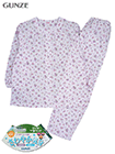 GUNZE(グンゼ)婦人長袖・長パンツパジャマ さわやか気分 デオドラントW 小花柄の詳細画面へ