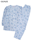 GUNZE(グンゼ)婦人長袖・長パンツパジャマ 花柄 綿100% 天竺の詳細画面へ