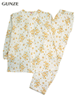 GUNZE(グンゼ)婦人長袖・長パンツパジャマ 花柄 綿100% 天竺の詳細画面へ