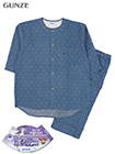 GUNZE(グンゼ)紳士7分袖・7分丈パンツパジャマ 寝るテコ 小紋柄の詳細画面へ