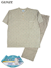 GUNZE(グンゼ)COOL PLUS(クールプラス) 紳士半袖・8分丈パンツパジャマ 小紋柄の詳細画面へ