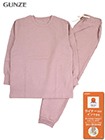 グンゼ ファイヤーアセドロン 婦人長袖・長パンツパジャマ 無地 背中2枚仕立ての詳細画面へ