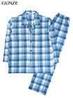 GUNZE(グンゼ)紳士長袖・長パンツパジャマ 大きなチェック柄 ソフトキルトの詳細画面へ