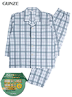 グンゼ 紳士長袖・長パンツパジャマ 綿100%スムース 部屋干し対応 制菌加工の詳細画面へ