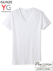 グンゼ YG 紳士VネックＴシャツ (V首) 綿100% ピュアコットンの詳細画面へ