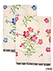 バスタオル しずく 花柄(ブルー・ピンク) 2枚組の詳細写真Ａ