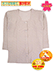 ダブル効果で暖か気分 婦人8分袖キング（前ボタンの全開・介護向き）の詳細写真Ａ