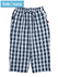 Smile mama(スマイルママ) 婦人先染めサッカーサブリナパンツ チェック柄の詳細写真Ａ