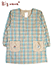 Big mama(ビッグママ) 割烹着 チェック柄 後ろ開きの詳細写真Ａ