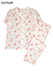 GUNZE(グンゼ)婦人半袖・長パンツパジャマ バラ柄の詳細写真Ａ