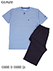 GUNZE(グンゼ)COMME CI COMME CA紳士半袖・7分丈パンツパジャマの詳細写真Ａ