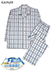 GUNZE(グンゼ)紳士長袖・長パンツパジャマ 家庭用乾燥機対応 チェック柄の詳細写真Ａ