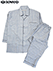 ROWAND(ロワンド)紳士長袖・長パンツパジャマ 綿100% 日本製の詳細写真Ａ