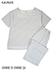 GUNZE(グンゼ)COMME CI COMME CA 婦人半袖・7分丈パンツパジャマ ボーダーの詳細写真Ａ