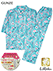 GUNZE(グンゼ)LiRaku(リラク)婦人7分袖・長パンツパジャマ 綿100% 花柄 快眠仕様の詳細写真Ａ
