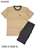 GUNZE(グンゼ)COMME CI COMME CA紳士半袖・7分丈パンツパジャマ ボーダー柄の詳細写真Ａ