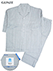GUNZE(グンゼ)クールマジック アセドロン 紳士7分袖・7分丈パンツパジャマ ストライプ柄の詳細写真Ａ