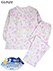 GUNZE(グンゼ)COOLMAGIC 婦人長袖・長パンツパジャマ 綿100%吸汗速乾 花柄の詳細写真Ａ