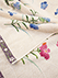 バスタオル しずく 花柄(ブルー・ピンク) 2枚組の詳細写真Ｂ