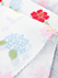ガーゼプリントてぬぐい 彩り花の詳細写真Ｂ