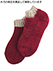 いたわり設計 婦人裏起毛ソックス ふかふかクッション編み ショート丈の詳細写真Ｂ