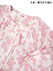 GUNZE(グンゼ)婦人7分袖・長パンツパジャマ 天然素材 綿100% パナマサッカー 花柄の詳細写真Ｂ