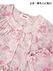GUNZE(グンゼ)婦人長袖・長パンツパジャマ 花柄 ナチュラル楊柳の詳細写真Ｂ