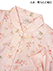 Bonheur(ボヌール)婦人長袖・長パンツパジャマ 花柄 襟付き 天竺 綿100%の詳細写真Ｂ