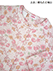 GUNZE(グンゼ)婦人長袖・長パンツパジャマ 極暖 肌側綿100% 花柄 ニットキルトの詳細写真Ｂ