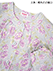 GUNZE(グンゼ)COOLMAGIC 婦人長袖・長パンツパジャマ 綿100%吸汗速乾 花柄の詳細写真Ｂ