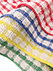 おしぼり用タオル 12枚組 カラー格子の詳細写真Ｃ