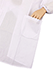 白洋装 婦人カッポー Ｍ寸丸衿 85cm丈 裾ヒダなしの詳細写真Ｃ