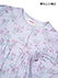 GUNZE(グンゼ)婦人長袖全開ネグリジェ 裾にスナップボタン付き 花柄 スムース 綿100%の詳細写真Ｃ