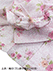 GUNZE(グンゼ)婦人長袖・長パンツパジャマ 花柄 ソフト楊柳 綿100%の詳細写真Ｃ