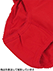 赤い下着　婦人赤ショーツ（通しゴム）の詳細写真Ｃ
