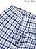 GUNZE(グンゼ)デオドラントダブル紳士半袖・長パンツパジャマ チェック柄の詳細写真Ｄ