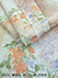GUNZE(グンゼ)婦人7分袖・長パンツパジャマ 日本製 花柄 綿100% ソフト楊柳の詳細写真Ｄ