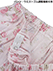 GUNZE(グンゼ)婦人長袖・長パンツパジャマ マジックテープ 綿100% スムース 花柄の詳細写真Ｄ