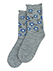 いたわり設計 婦人ソックス ふかふかクッション編み 花柄 クルー丈のカラーサンプル写真